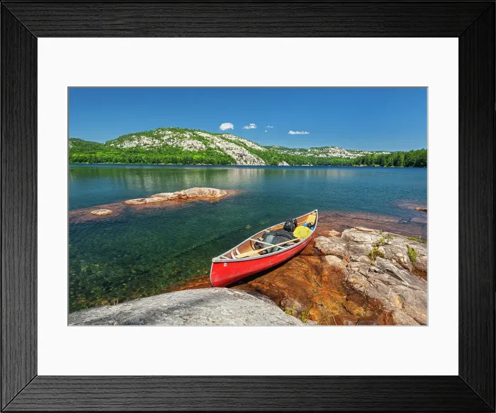 Framed Print : Canoe on Killarney Lake Killarney Provincial Park, Ontario, Canada Framed Print : Canoe on Killarney Lake Killarney Provincial Park, Ontario, Canada
