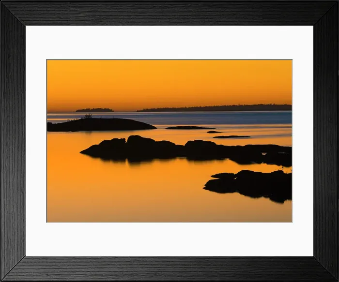 Framed Print : sunset light over Georgian Bay Fathom Five National Marine Park, Ontario, Canada Framed Print : sunset light over Georgian Bay Fathom Five National Marine Park, Ontario, Canada