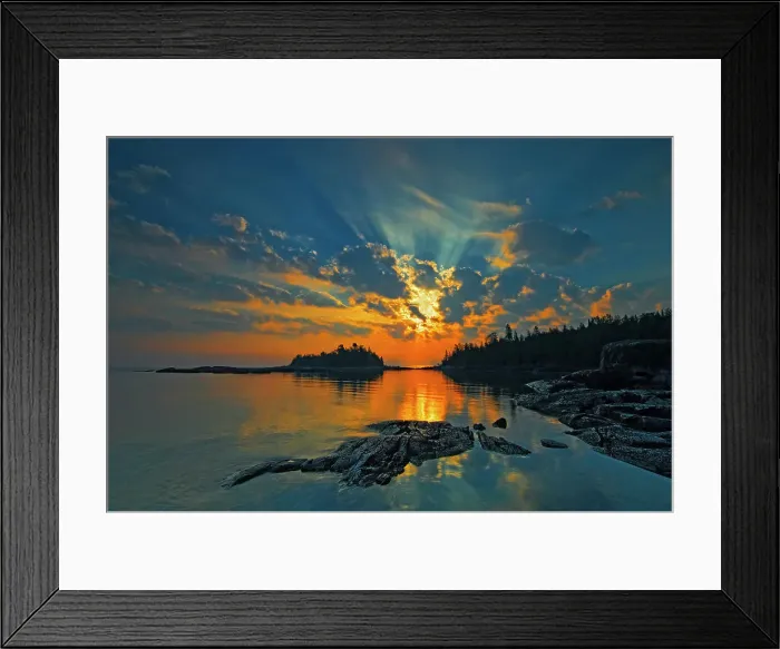 Framed Print : sunrise on Georgian Bay at Burnt Point Fathom Five National Marine Park, Ontario, Canada Framed Print : sunrise on Georgian Bay at Burnt Point Fathom Five National Marine Park, Ontario, Canada