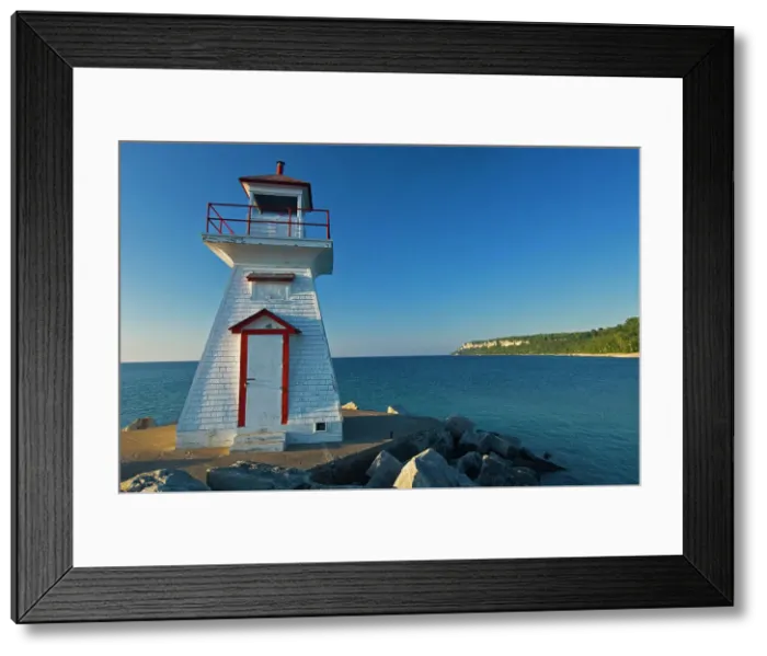 Framed Print : lighthouse on Georgian Bay on the Bruce Peninsula Lion's Head, Ontario, Canada Framed Print : lighthouse on Georgian Bay on the Bruce Peninsula Lion's Head, Ontario, Canada