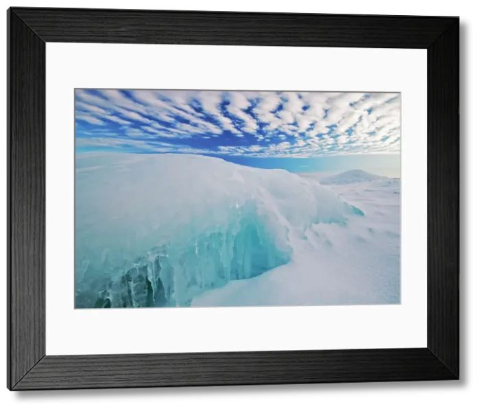 Framed Print : mackerel sky and ice on shore of Georgian Bay at Isthmus Bay Bruce Peninsula, Ontario, Canada Framed Print : mackerel sky and ice on shore of Georgian Bay at Isthmus Bay Bruce Peninsula, Ontario, Canada
