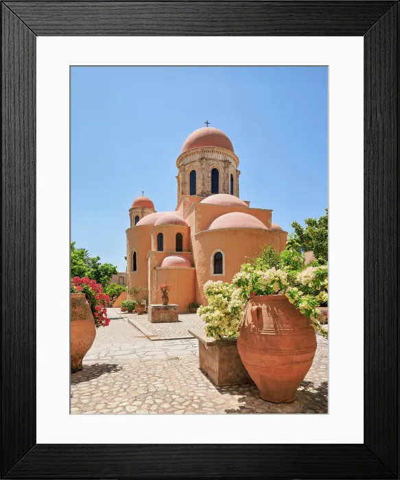 Framed Print : Agia Triada Monastery, Akrotiri Peninsula, Chania Region, Crete, Greece Framed Print : Agia Triada Monastery, Akrotiri Peninsula, Chania Region, Crete, Greece