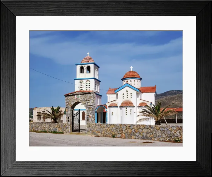 Framed Print : St. Nicholas Holy Orthodox Church, Kissamos Port, Chania Region, Crete, Greece Framed Print : St. Nicholas Holy Orthodox Church, Kissamos Port, Chania Region, Crete, Greece
