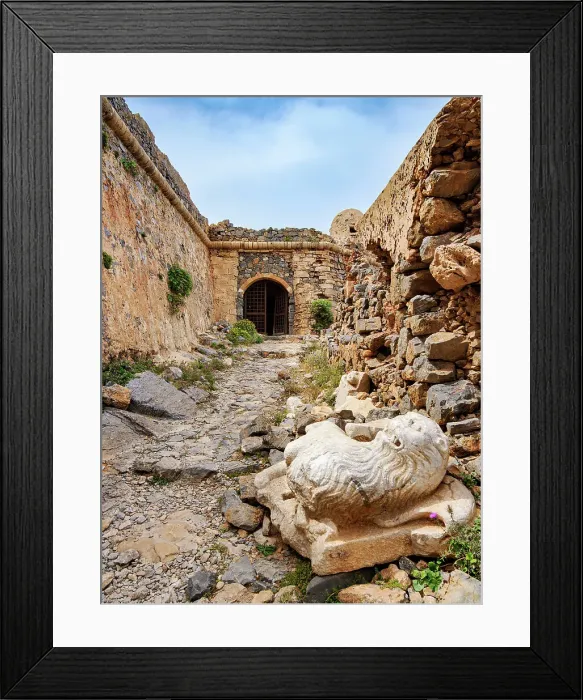 Framed Print : Venetian Fort Ruins, Imeri Gramvousa, Chania Region, Crete, Greece Framed Print : Venetian Fort Ruins, Imeri Gramvousa, Chania Region, Crete, Greece