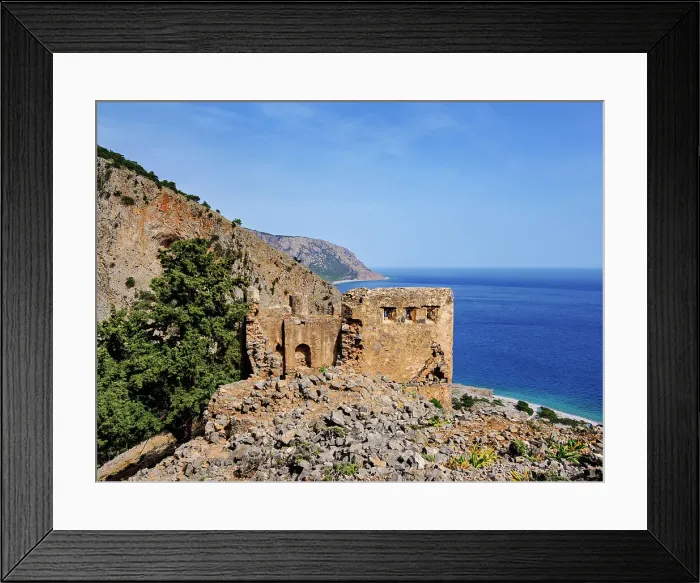 Framed Print : Agia Roumeli Castle, Chania Region, Crete, Greece Framed Print : Agia Roumeli Castle, Chania Region, Crete, Greece