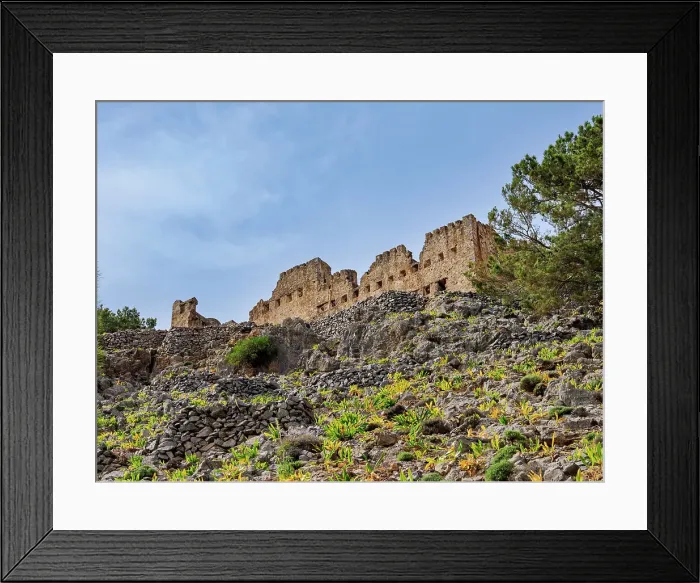 Framed Print : Agia Roumeli Castle, Chania Region, Crete, Greece Framed Print : Agia Roumeli Castle, Chania Region, Crete, Greece