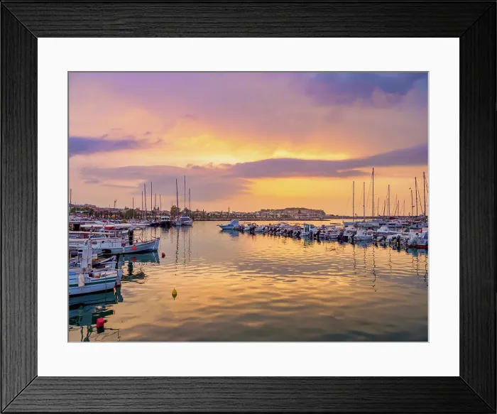 Framed Print : Rethymnon Marina at dusk, City of Rethymno, Rethymno Region, Crete, Greece Framed Print : Rethymnon Marina at dusk, City of Rethymno, Rethymno Region, Crete, Greece