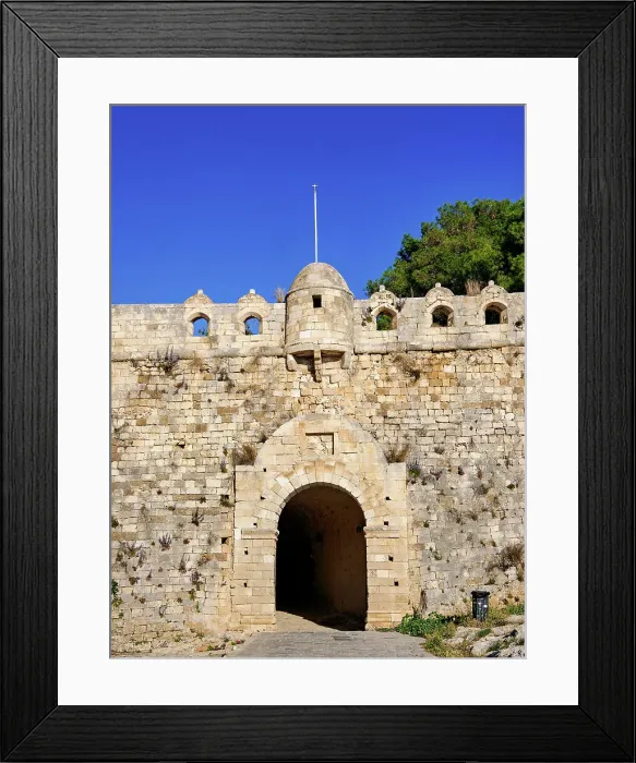 Framed Print : Main Gate to the Venetian Fortezza Castle, City of Rethymno, Rethymno Region, Crete, Greece Framed Print : Main Gate to the Venetian Fortezza Castle, City of Rethymno, Rethymno Region, Crete, Greece