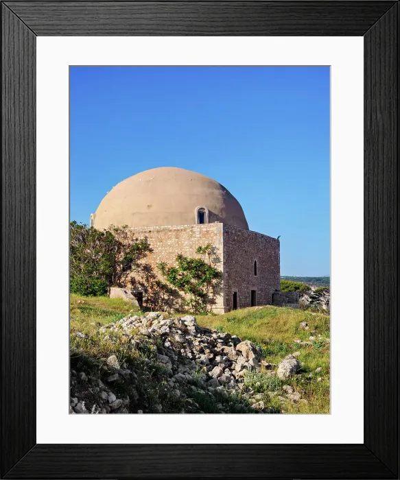 Framed Print : The Ibrahim Han Mosque, Venetian Fortezza Castle, City of Rethymno, Rethymno Region, Crete, Greece Framed Print : The Ibrahim Han Mosque, Venetian Fortezza Castle, City of Rethymno, Rethymno Region, Crete, Greece