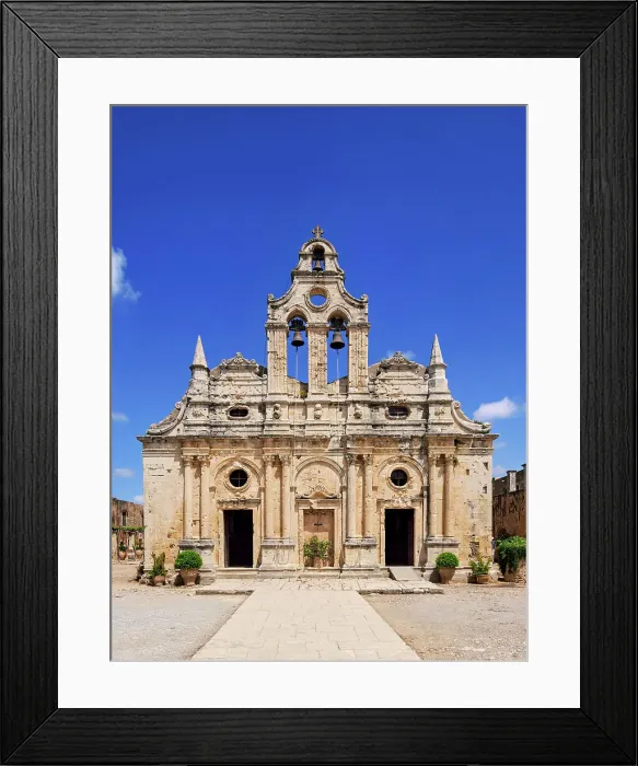 Framed Print : Arkadi Monastery, Rethymno Region, Crete, Greece Framed Print : Arkadi Monastery, Rethymno Region, Crete, Greece