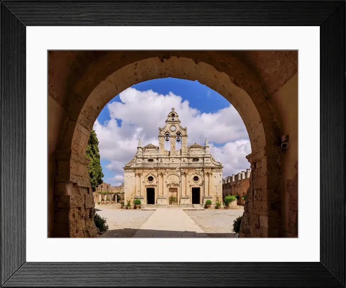 Framed Print : Arkadi Monastery, Rethymno Region, Crete, Greece Framed Print : Arkadi Monastery, Rethymno Region, Crete, Greece