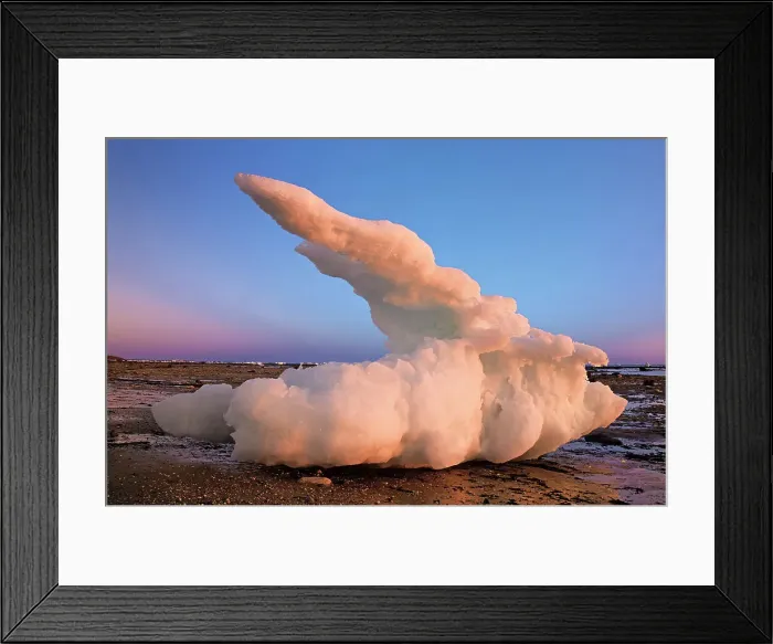 Framed Print : Iceberg stranded on the coastal shoreline of Hudson Bay at sunset. Hudson Bay Lowlands. Churchill, Manitoba, Canada Framed Print : Iceberg stranded on the coastal shoreline of Hudson Bay at sunset. Hudson Bay Lowlands. Churchill, Manitoba, Canada
