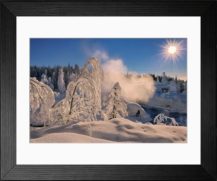 Framed Print : Winter at Pisew Falls. Pisew Falls Provincial Park, Manitoba, Canada Framed Print : Winter at Pisew Falls. Pisew Falls Provincial Park, Manitoba, Canada
