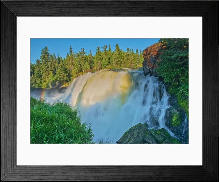 Framed Print : The Grass River as it plunges over at Pisew Falls Pisew Falls Provincial Park, Manitoba, Canada Framed Print : The Grass River as it plunges over at Pisew Falls Pisew Falls Provincial Park, Manitoba, Canada