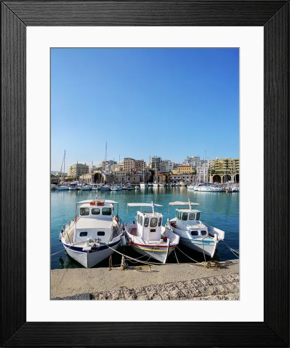 Framed Print : Old Venetian Port, City of Heraklion, Crete, Greece Framed Print : Old Venetian Port, City of Heraklion, Crete, Greece