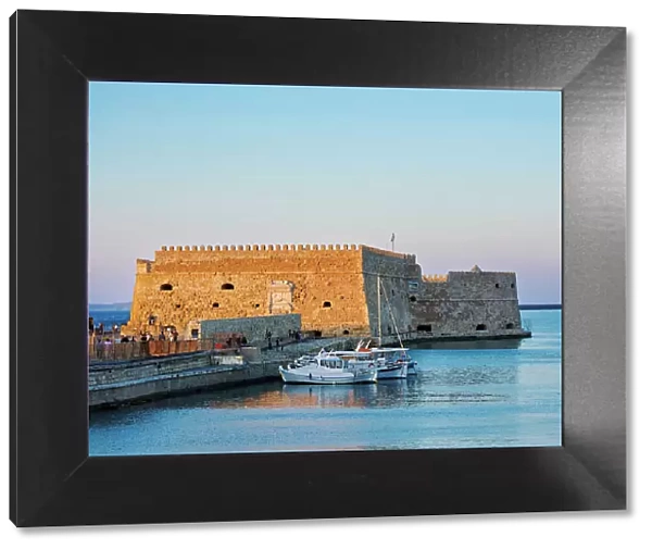 The Koules Fortress at sunset, City of Heraklion, Crete, Greece