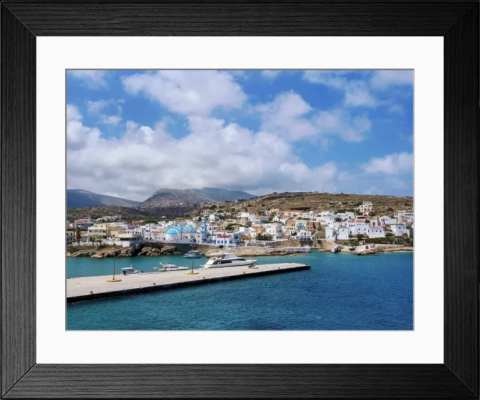 Framed Print : Old Port and Saint Spiridon Church, Fri, Kasos Island, Dodecanese, Greece Framed Print : Old Port and Saint Spiridon Church, Fri, Kasos Island, Dodecanese, Greece