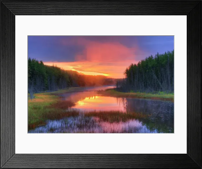 Framed Print : Fleeting, Wetland in fog at sunrise Duck Mountain Provincial Park, Manitoba, Canada Framed Print : Fleeting, Wetland in fog at sunrise Duck Mountain Provincial Park, Manitoba, Canada
