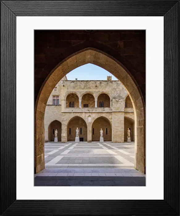 Framed Print : Palace of the Grand Master of the Knights of Rhodes, Medieval Old Town, Rhodes City, Rhodes Island, Dodecanese, Greece