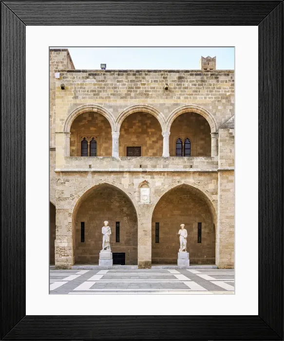 Framed Print : Palace of the Grand Master of the Knights of Rhodes, Medieval Old Town, Rhodes City, Rhodes Island, Dodecanese, Greece