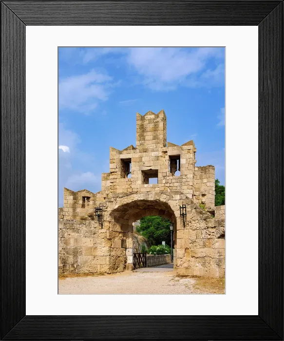 Framed Print : Saint Paul's Gate, Medieval Old Town, Rhodes City, Rhodes Island, Dodecanese, Greece