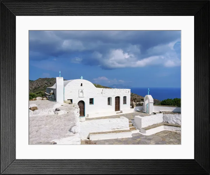 Framed Print : Holy Cross Monastery, Nisyros Island, Dodecanese, Greece Framed Print : Holy Cross Monastery, Nisyros Island, Dodecanese, Greece