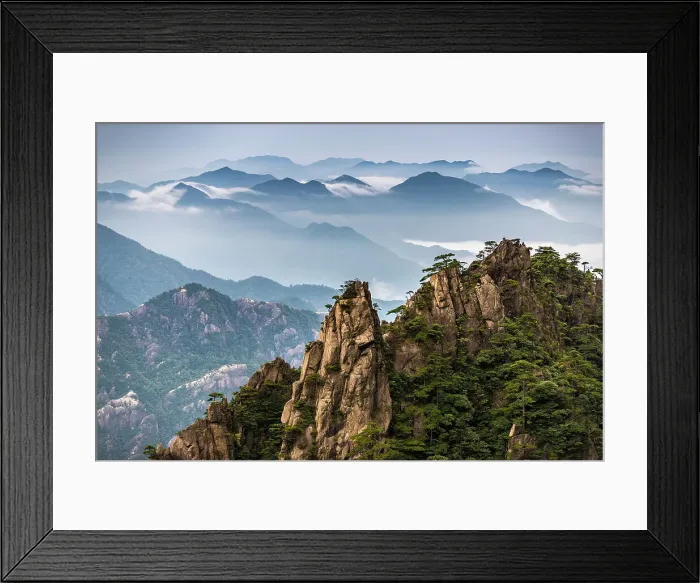 Framed Print : West Sea Canyon at Huangshan (Yellow Mountains), China