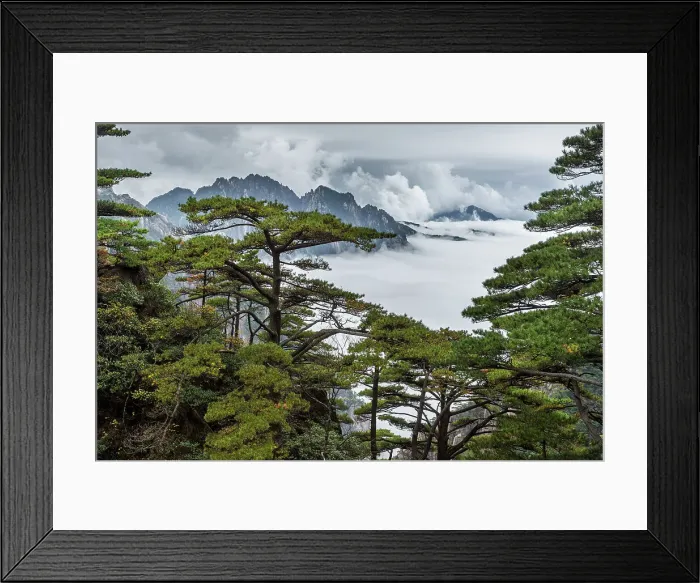 Framed Print : West Sea Canyon at Huangshan (Yellow Mountains), China Framed Print : West Sea Canyon at Huangshan (Yellow Mountains), China