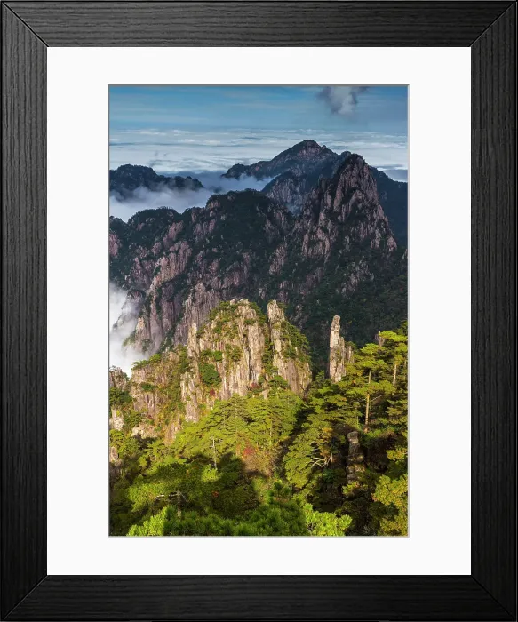 Framed Print : North Sea at Huangshan (Yellow Mountains), China Framed Print : North Sea at Huangshan (Yellow Mountains), China