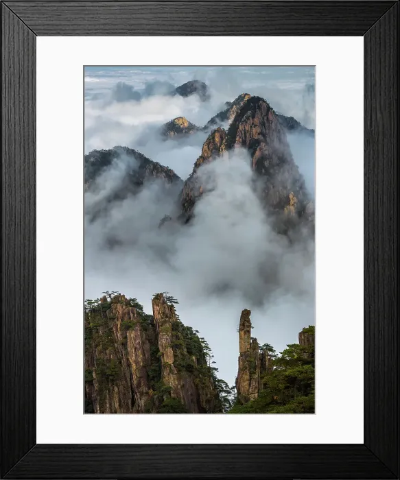 Framed Print : North Sea at Huangshan (Yellow Mountains), China Framed Print : North Sea at Huangshan (Yellow Mountains), China