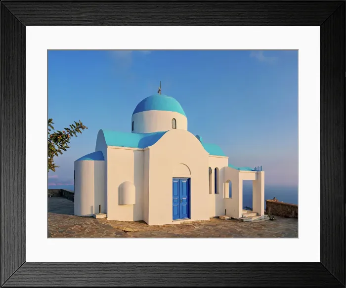 Framed Print : Prophet Elias Church at sunset, Nikia Village, Nisyros Island, Dodecanese, Greece Framed Print : Prophet Elias Church at sunset, Nikia Village, Nisyros Island, Dodecanese, Greece