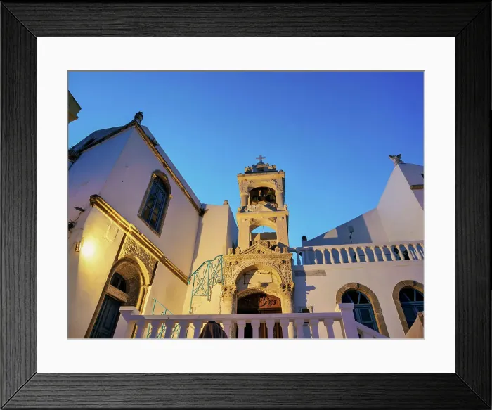 Framed Print : Church at the Main Square, dusk, Nikia Village, Nisyros Island, Dodecanese, Greece Framed Print : Church at the Main Square, dusk, Nikia Village, Nisyros Island, Dodecanese, Greece
