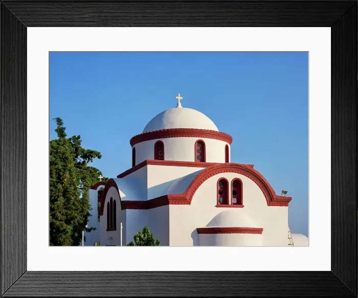 Framed Print : Church in Mandraki, Nisyros Island, Dodecanese, Greece Framed Print : Church in Mandraki, Nisyros Island, Dodecanese, Greece