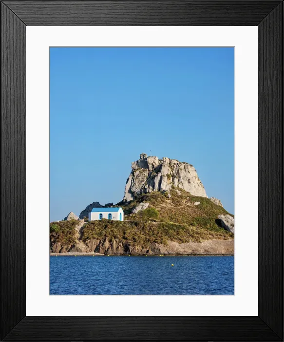 Framed Print : Agios Nikolaos Church at Kastri Island, Kos Island, Dodecanese, Greece Framed Print : Agios Nikolaos Church at Kastri Island, Kos Island, Dodecanese, Greece