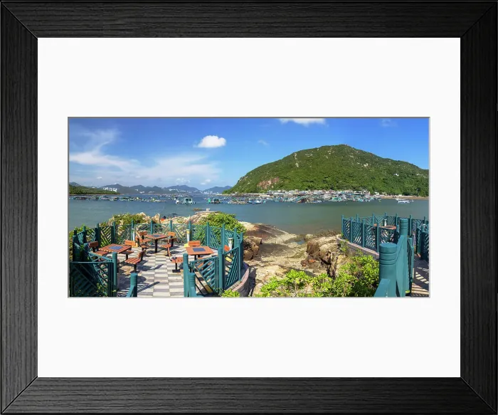 Framed Print : Sok Kwu Wan fishing village, Lamma Island, Hong Kong