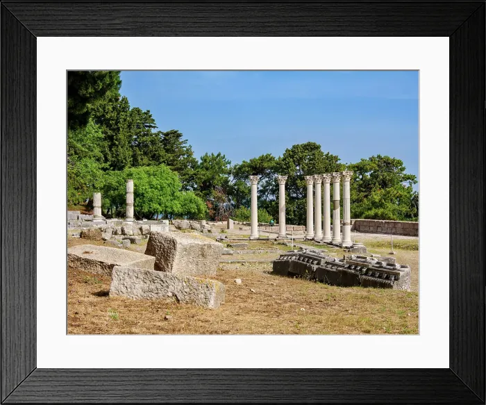 Framed Print : Ruins of ancient Asclepieion, Kos Island, Dodecanese, Greece Framed Print : Ruins of ancient Asclepieion, Kos Island, Dodecanese, Greece