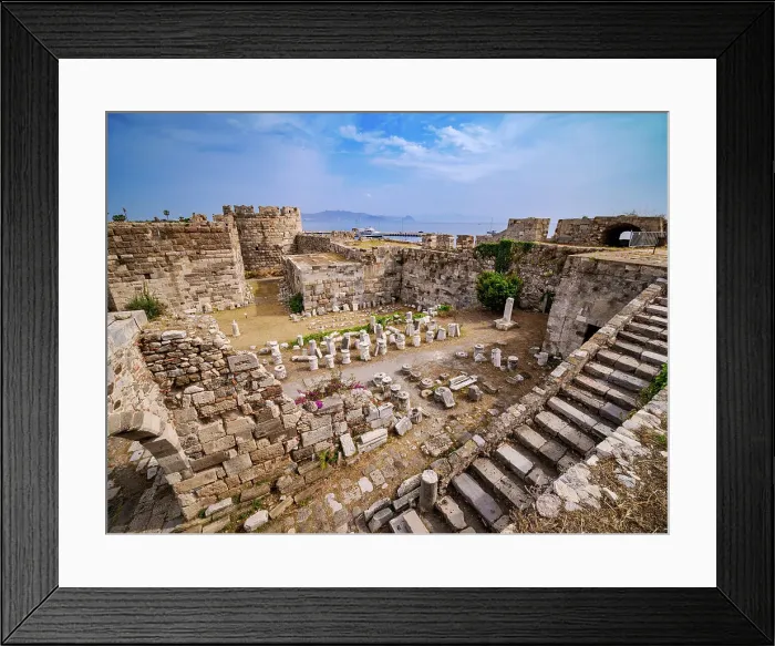Framed Print : Nerantzia Castle, Kos Town, Kos Island, Dodecanese, Greece