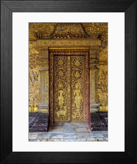 Framed Print : Wat May Souvannapoumaram Buddhist temple in Luang Prabang (ancient capital of Laos on the Mekong river), Laos Framed Print : Wat May Souvannapoumaram Buddhist temple in Luang Prabang (ancient capital of Laos on the Mekong river), Laos