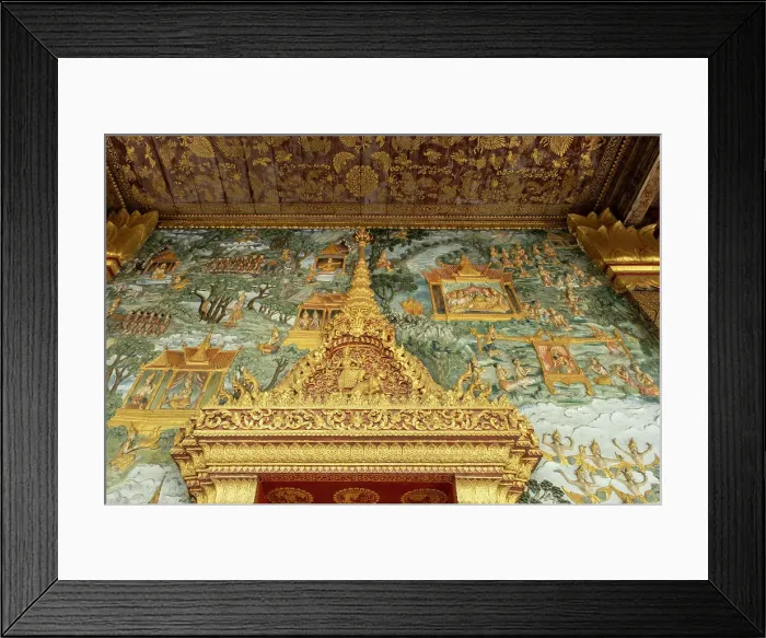 Framed Print : Wat Mahathat, Luang Prabang (ancient capital of Laos on the Mekong river), Laos Framed Print : Wat Mahathat, Luang Prabang (ancient capital of Laos on the Mekong river), Laos