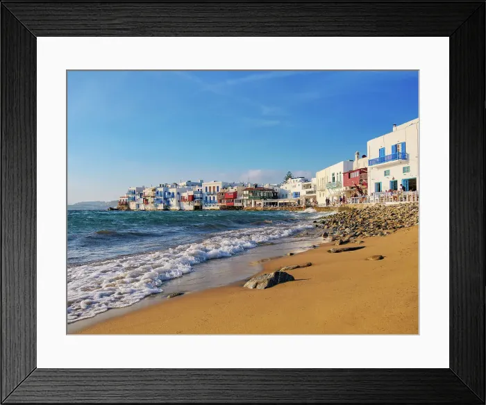 Framed Print : Little Venice, Chora, Mykonos Town, Mykonos Island, Cyclades, Greece Framed Print : Little Venice, Chora, Mykonos Town, Mykonos Island, Cyclades, Greece