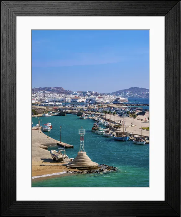 Framed Print : Port in Mykonos Town, Mykonos Island, Cyclades, Greece Framed Print : Port in Mykonos Town, Mykonos Island, Cyclades, Greece