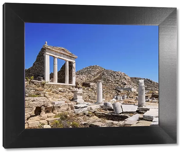Temple of Isis, Delos Archaeological Site, Delos Island, Cyclades, Greece