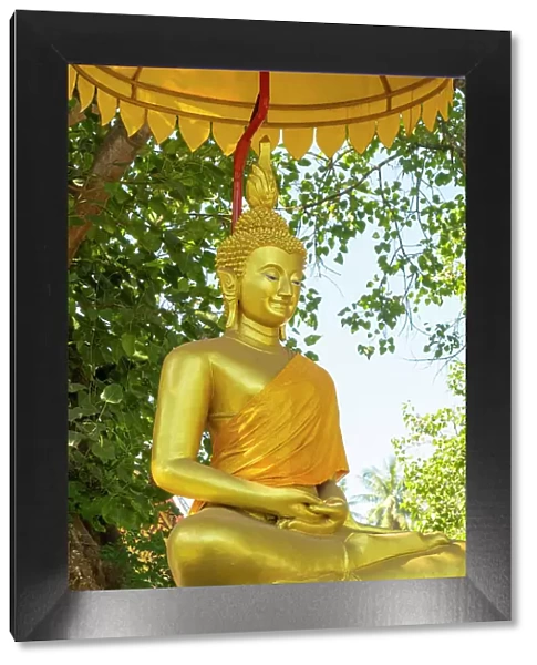 Buddha statue, Wat Wisunarat, Luang Prabang (ancient capital of Laos on the Mekong river), Laos