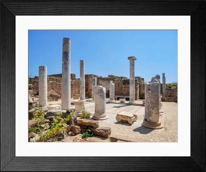 Framed Print : The House of the Lake, Delos Archaeological Site, Delos Island, Cyclades, Greece