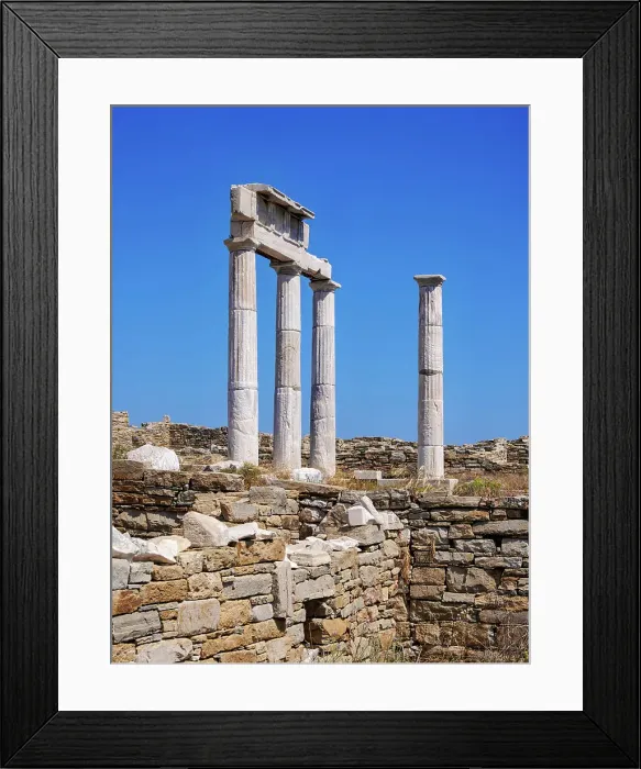 Framed Print : Establishment of the Poseidoniasts, Delos Archaeological Site, Delos Island, Cyclades, Greece Framed Print : Establishment of the Poseidoniasts, Delos Archaeological Site, Delos Island, Cyclades, Greece