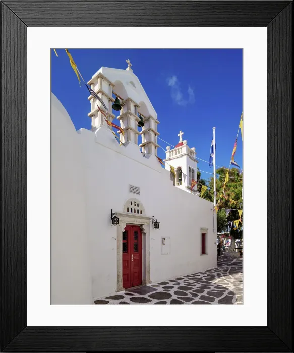 Framed Print : Metropolitan Church, Chora, Mykonos Town, Mykonos Island, Cyclades, Greece Framed Print : Metropolitan Church, Chora, Mykonos Town, Mykonos Island, Cyclades, Greece