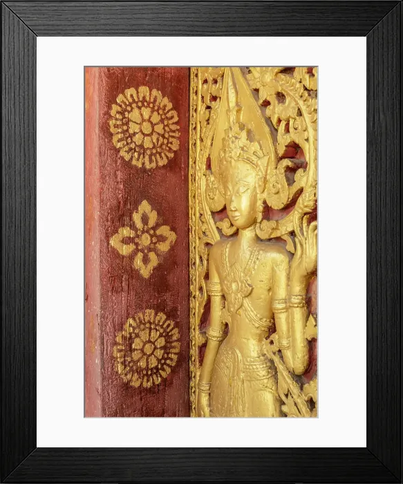 Framed Print : Wat Wisunarat, Luang Prabang (ancient capital of Laos on the Mekong river), Laos Framed Print : Wat Wisunarat, Luang Prabang (ancient capital of Laos on the Mekong river), Laos