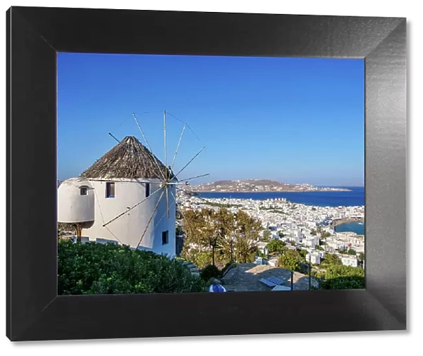 Kastro Panigiraki Windmill, Mykonos Town, Mykonos Island, Cyclades, Greece
