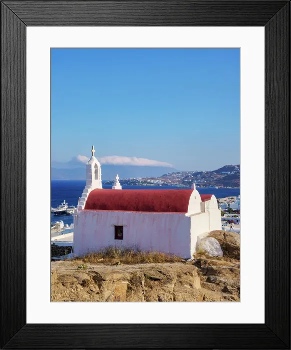 Framed Print : Church of Agios Antonios and Agios Nikolaos, Chora, Mykonos Town, Mykonos Island, Cyclades, Greece Framed Print : Church of Agios Antonios and Agios Nikolaos, Chora, Mykonos Town, Mykonos Island, Cyclades, Greece
