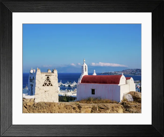 Framed Print : Church of Agios Antonios and Agios Nikolaos, Chora, Mykonos Town, Mykonos Island, Cyclades, Greece Framed Print : Church of Agios Antonios and Agios Nikolaos, Chora, Mykonos Town, Mykonos Island, Cyclades, Greece